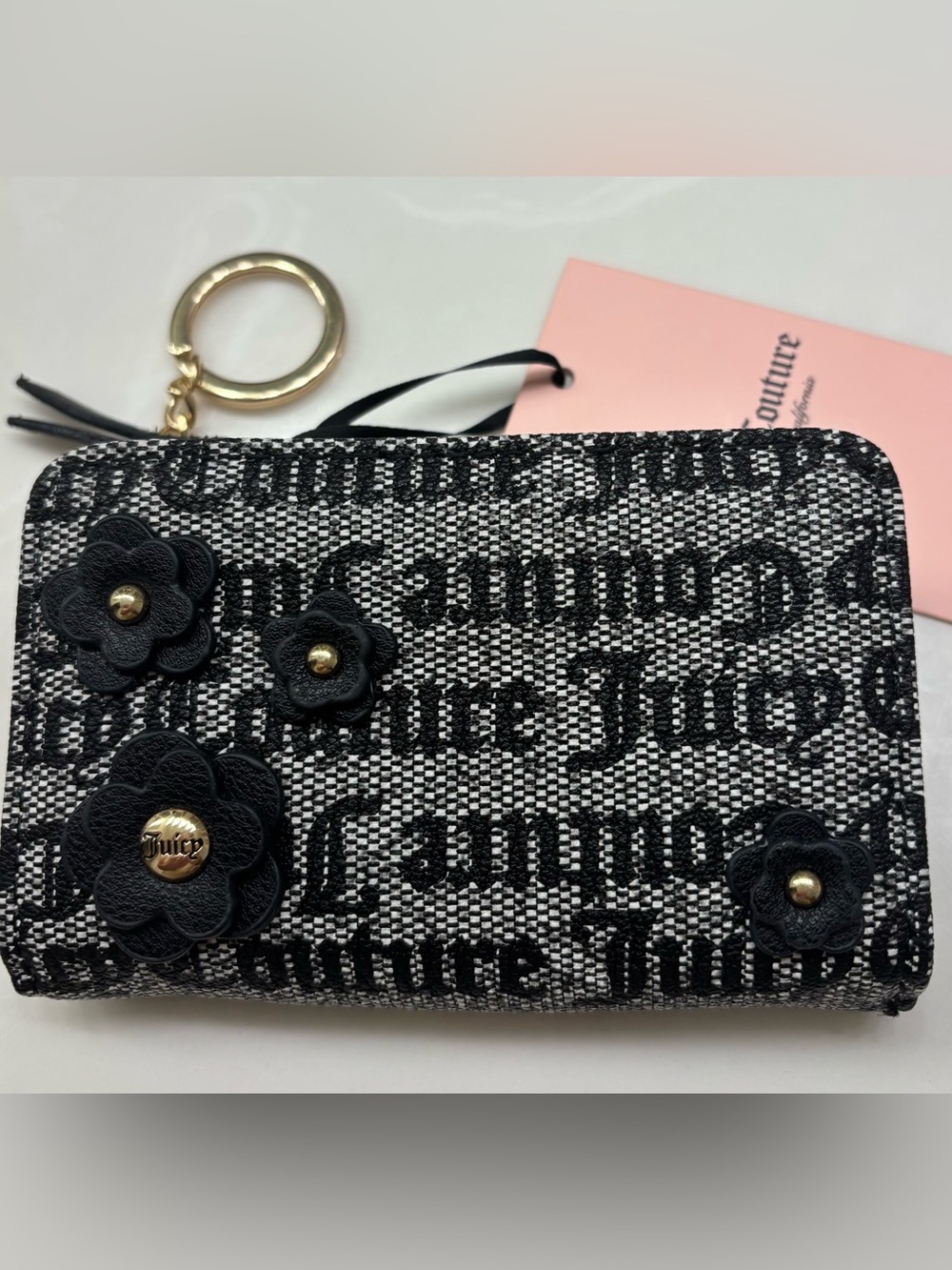 Juicy Couture “Gothic Status” center coin pouch wallet - NWT